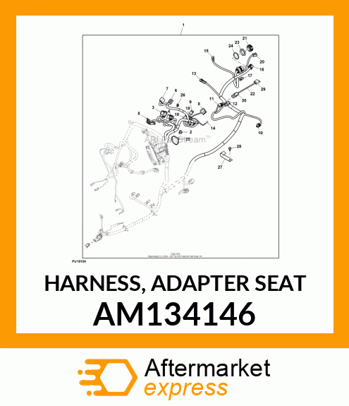 HARNESS, ADAPTER SEAT AM134146