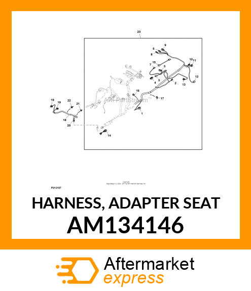 HARNESS, ADAPTER SEAT AM134146