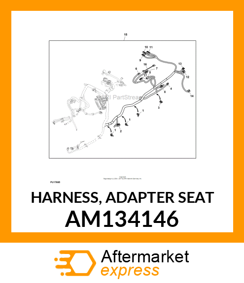 HARNESS, ADAPTER SEAT AM134146