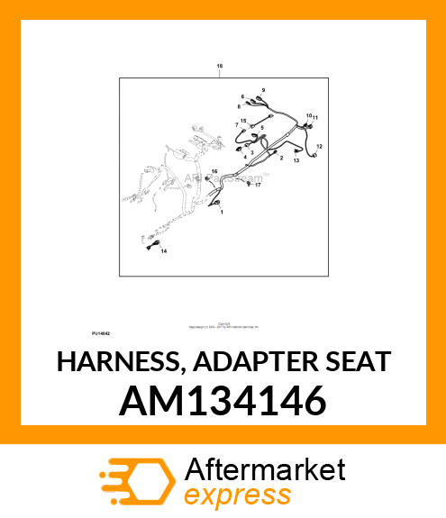 HARNESS, ADAPTER SEAT AM134146