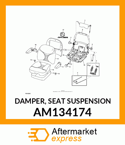 DAMPER, SEAT SUSPENSION AM134174