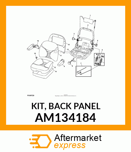 KIT, BACK PANEL AM134184