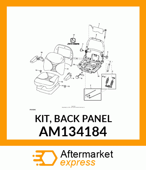 KIT, BACK PANEL AM134184