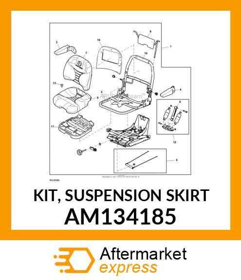 KIT, SUSPENSION SKIRT AM134185