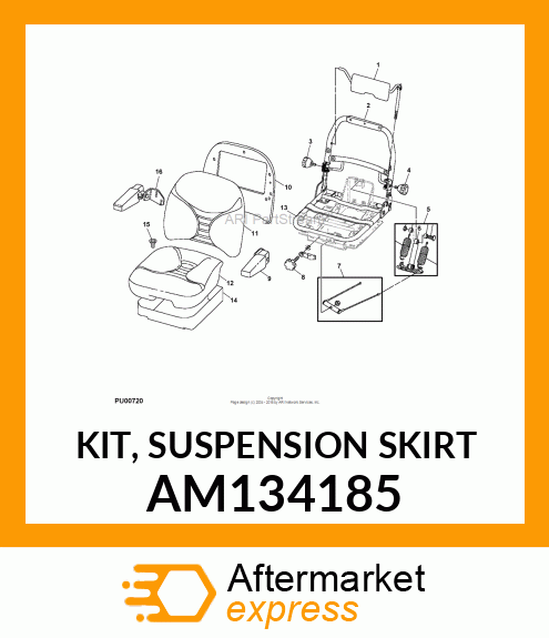 KIT, SUSPENSION SKIRT AM134185