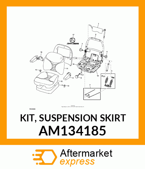 KIT, SUSPENSION SKIRT AM134185