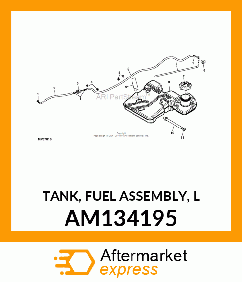 TANK, FUEL ASSEMBLY, L AM134195