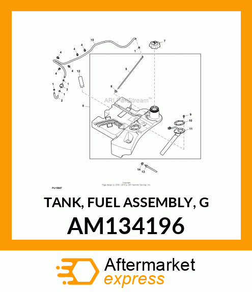 TANK, FUEL ASSEMBLY, G AM134196