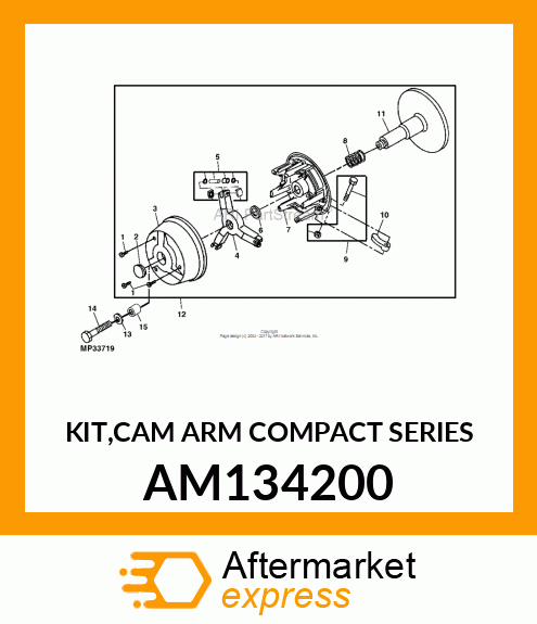 KIT,CAM ARM COMPACT SERIES AM134200