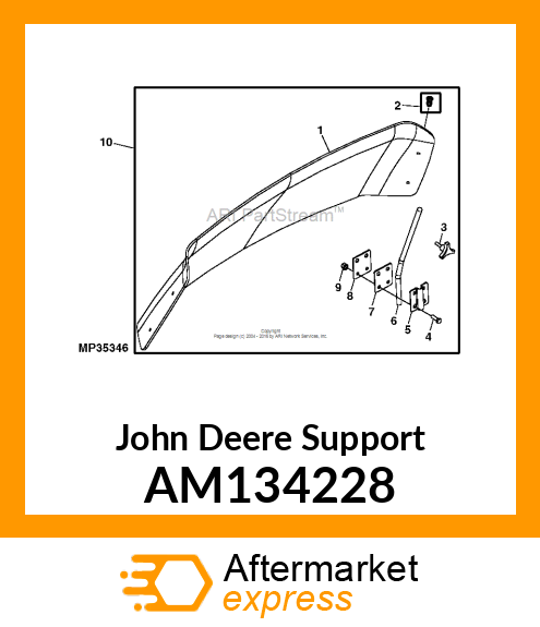 SUPPORT, WELDED RH WINDSCREEN AM134228