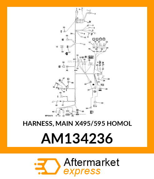 HARNESS, MAIN X495/595 HOMOL AM134236