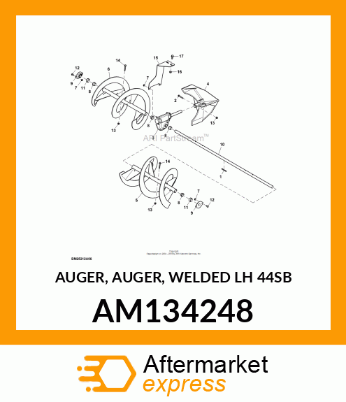 AUGER, WELDED LH (44SB) AM134248