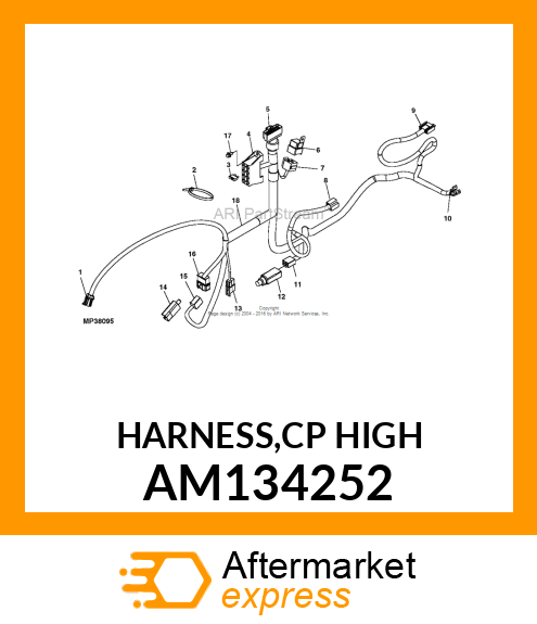 HARNESS,CP HIGH AM134252