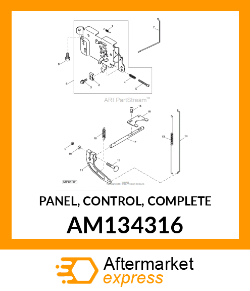 PANEL, CONTROL, COMPLETE AM134316