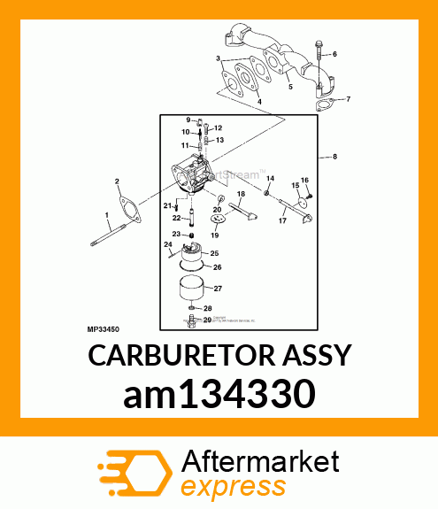 CARBURETOR ASSY am134330