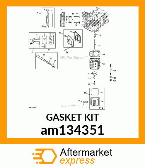 KIT, CYLINDER HEAD GASKETS am134351