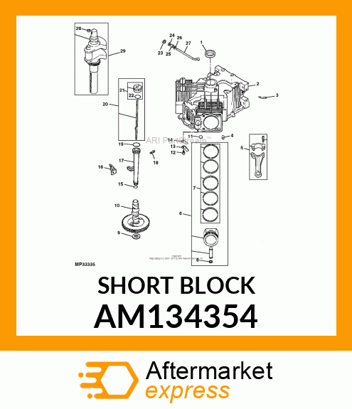 Short Block Assembly AM134354