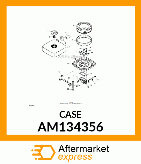 Case - CASE, AIR FILTER AM134356