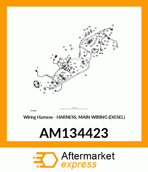 Wiring Harness - HARNESS, MAIN WIRING (DIESEL) AM134423