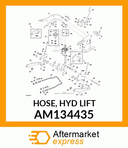 HOSE, HYD LIFT AM134435