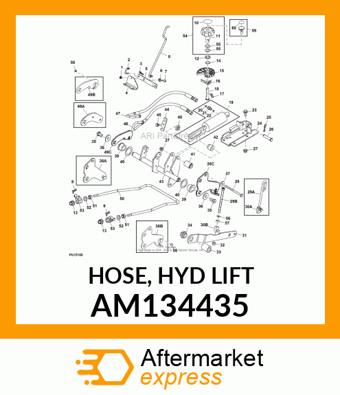 HOSE, HYD LIFT AM134435