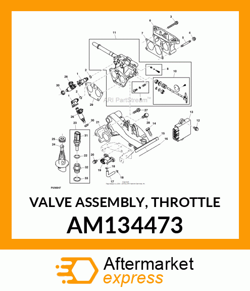 VALVE ASSEMBLY, THROTTLE AM134473