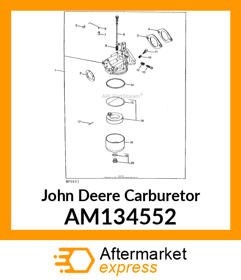 CARBURETOR, ASSEMBLY AM134552