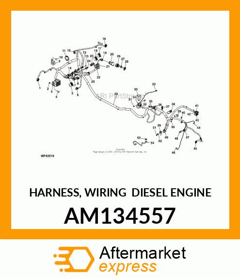 HARNESS, WIRING (DIESEL ENGINE) AM134557