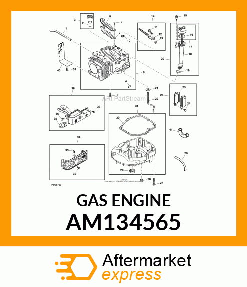 Gasoline Engine - ENGINE,6.75HP,GAS, AM134565