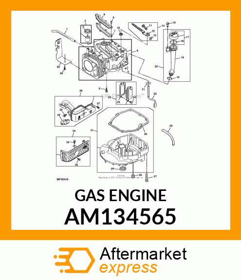 Gasoline Engine - ENGINE,6.75HP,GAS, AM134565