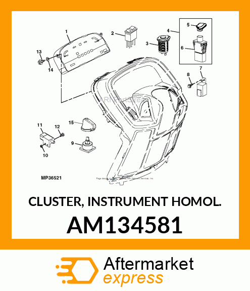 CLUSTER, INSTRUMENT HOMOL. AM134581