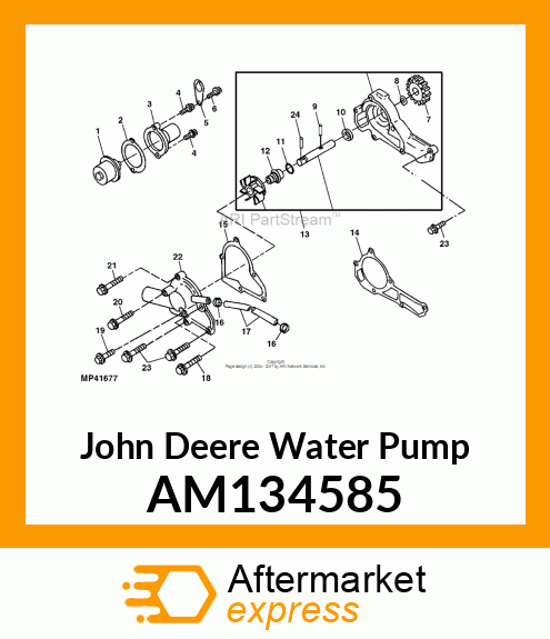 PUMP, WATER AM134585