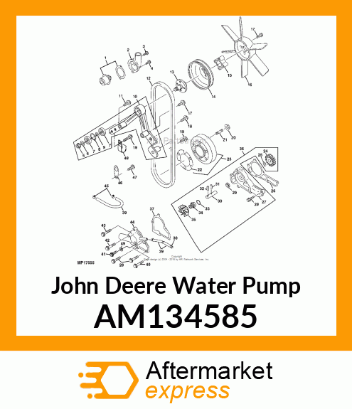 PUMP, WATER AM134585