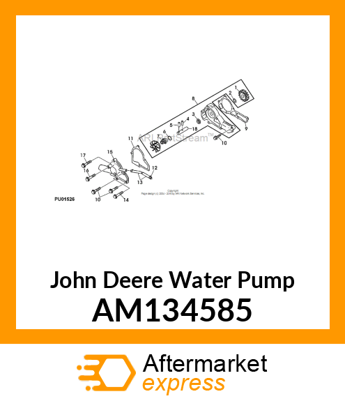 PUMP, WATER AM134585