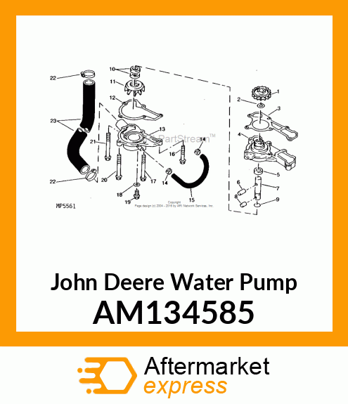 PUMP, WATER AM134585