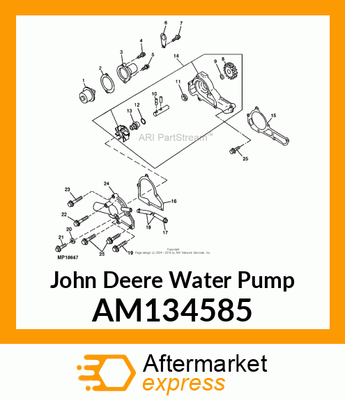 PUMP, WATER AM134585