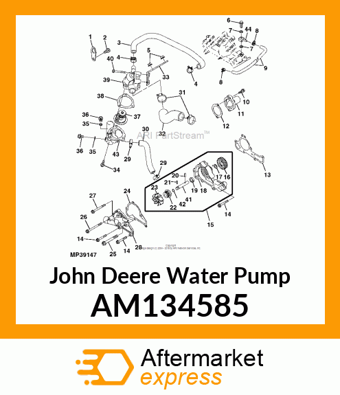 PUMP, WATER AM134585