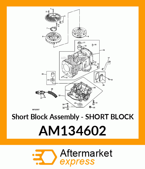 Short Block Assembly - SHORT BLOCK AM134602