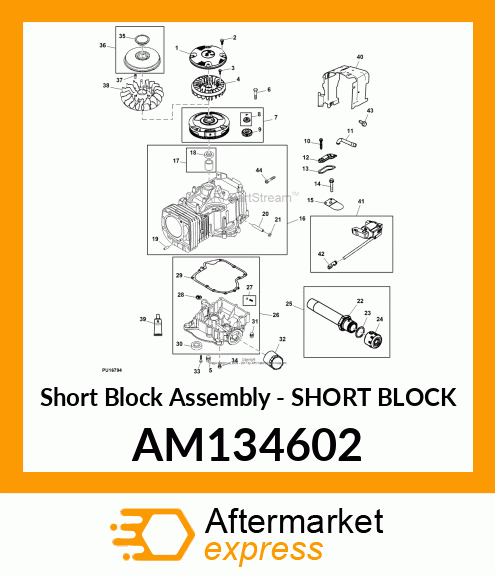 Short Block Assembly - SHORT BLOCK AM134602