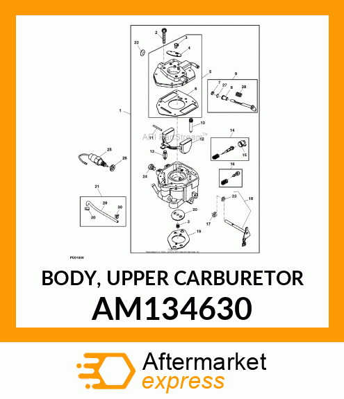 BODY, UPPER CARBURETOR AM134630