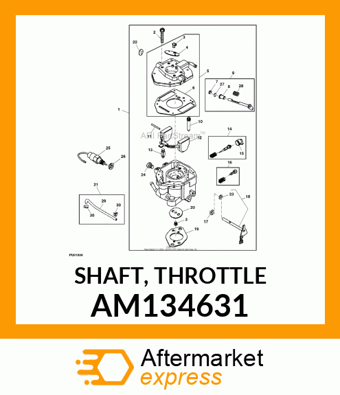 SHAFT, THROTTLE AM134631