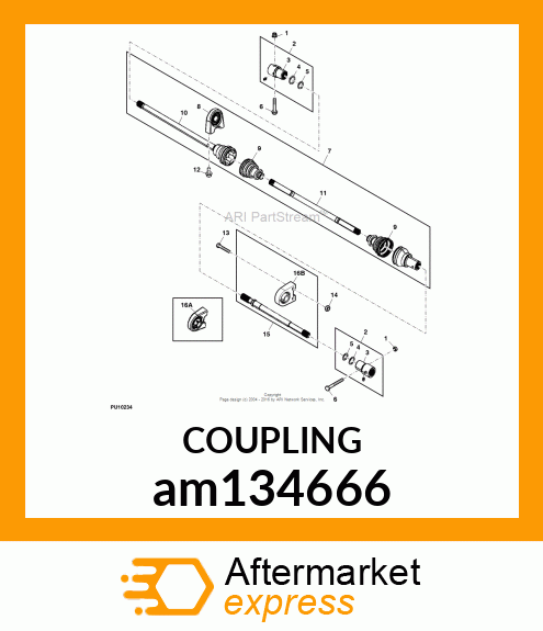 COUPLER, DRIVESHAFT am134666