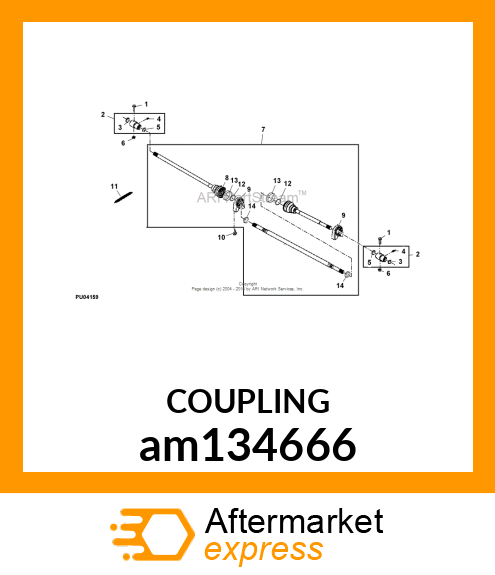 COUPLER, DRIVESHAFT am134666