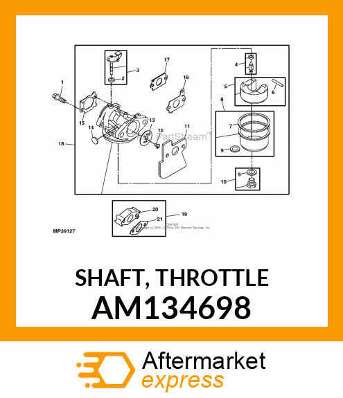 SHAFT, THROTTLE AM134698