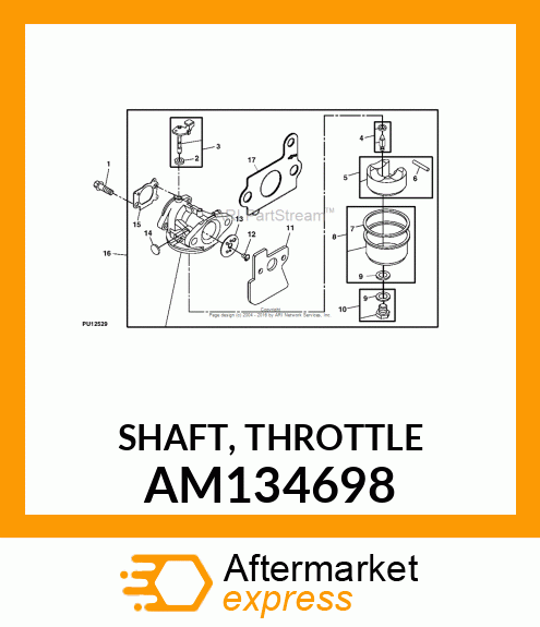 SHAFT, THROTTLE AM134698