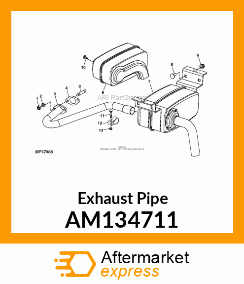 Exhaust Pipe AM134711