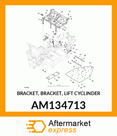 BRACKET, BRACKET, LIFT CYCLINDER AM134713