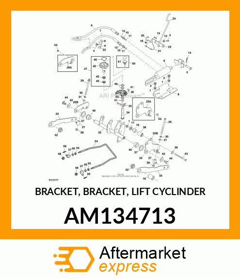 BRACKET, BRACKET, LIFT CYCLINDER AM134713