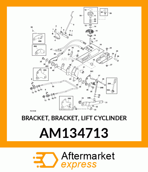 BRACKET, BRACKET, LIFT CYCLINDER AM134713