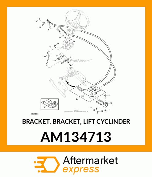 BRACKET, BRACKET, LIFT CYCLINDER AM134713